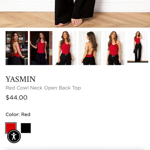 Shop Priceless Yasmin Open Back Top - SIZE SM - Picture 5 of 7